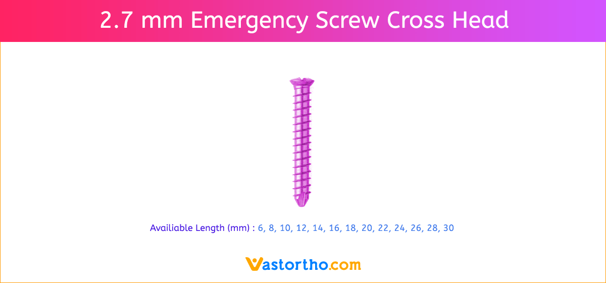 2.7 mm Emergency Screw