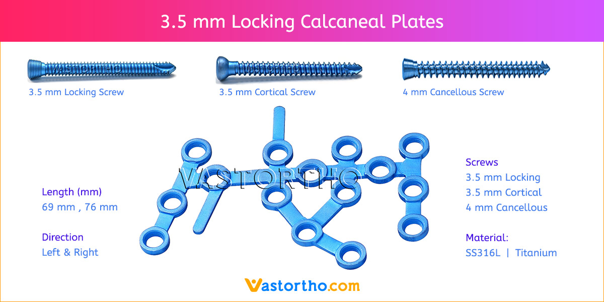 3.5 mm Locking Calcaneal Plates