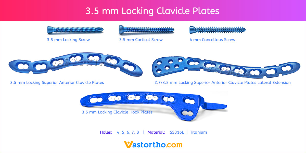 3.5 mm Locking Clavicle Plates
