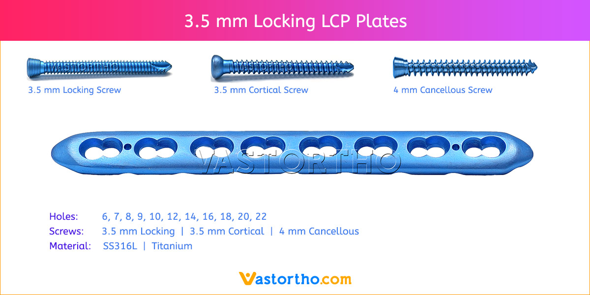 3.5 mm Locking LCP Plates