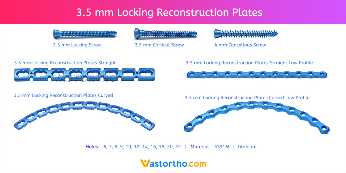 3.5 mm Locking Reconstruction Plates
