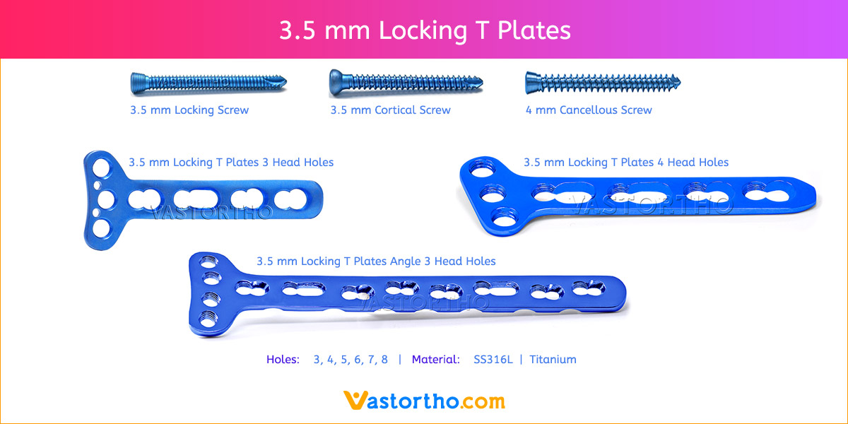 3.5 mm Locking T Plates