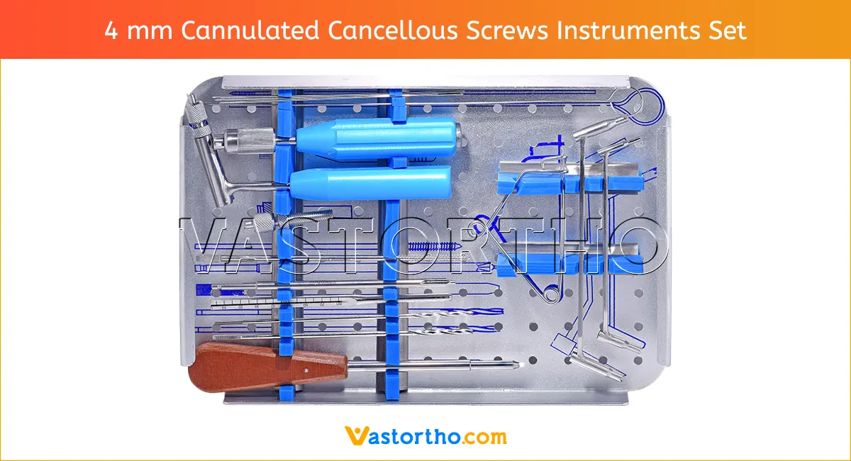 4 mm Cannulated Cancellous Screws Instruments Set 1