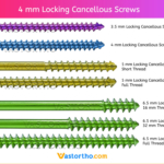 4 mm Locking Cancellous Screws