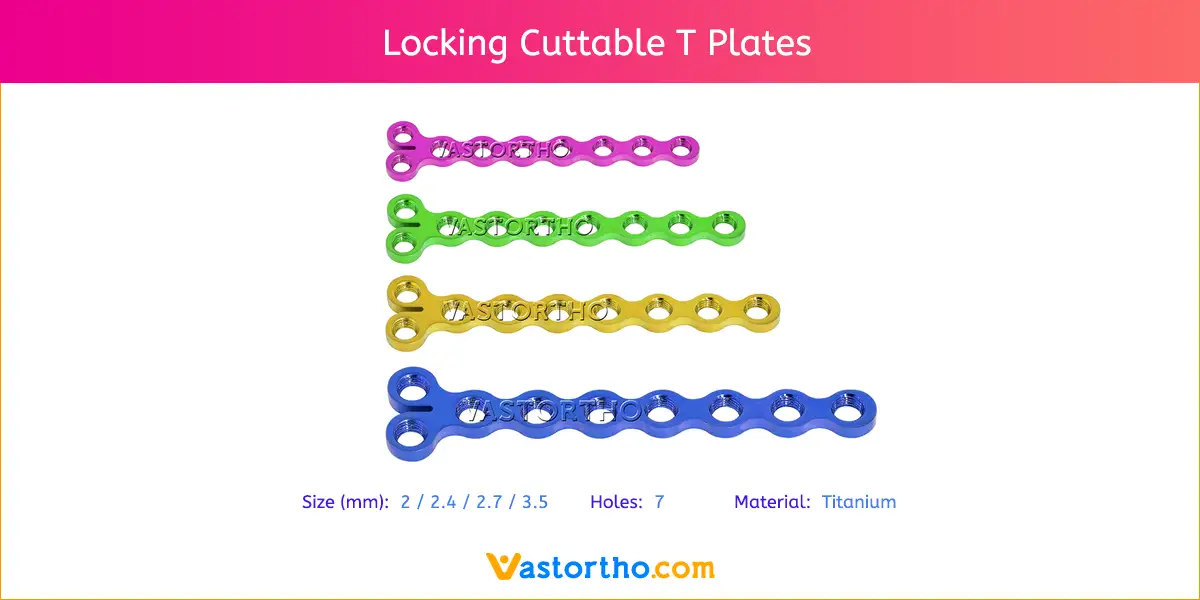 Locking Cuttable T Plates