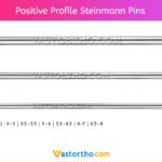 Positive Profile Steinmann Pins